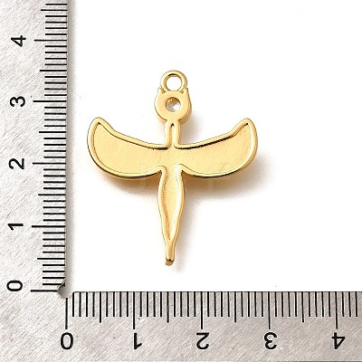 Brass Micro Pave Cubic Zirconia Pendants KK-U055-09G-02-1