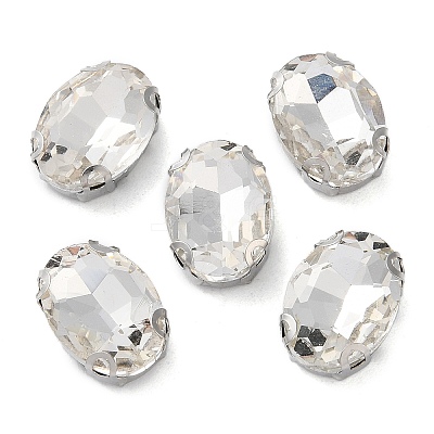 Oval Sew on Rhinestone RGLA-L028-02A-01-1