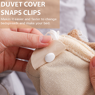 30 Pairs Cotton Duvet Holder Anti-Run Buckle AJEW-SP0004-49-1
