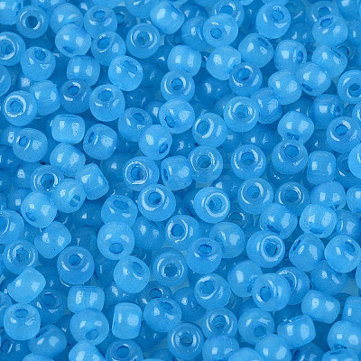 6/0 Transparent Inside Colours Glass Seed Beads SEED-N008-08F-1