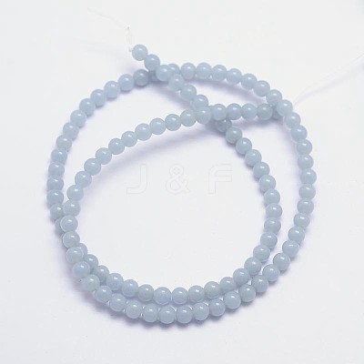 Natural Angelite Beads Strands G-L411-18-4mm-1