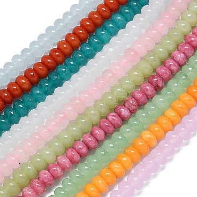 Natural Malaysia Jade Beads Strands G-B165-G01-5x8mm-01-1