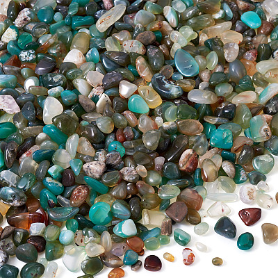 250G Dyed & Heated Natural Agate Beads G-TA0002-73E-1