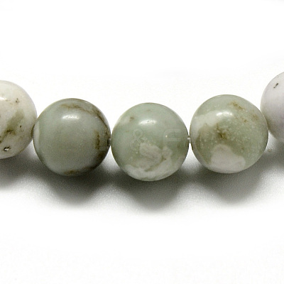 Natural Peace Jade Beads Strands G-Q462-50-8mm-1