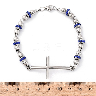 201 Stainless Steel Link Chain Bracelets BJEW-A032-01P-02-1