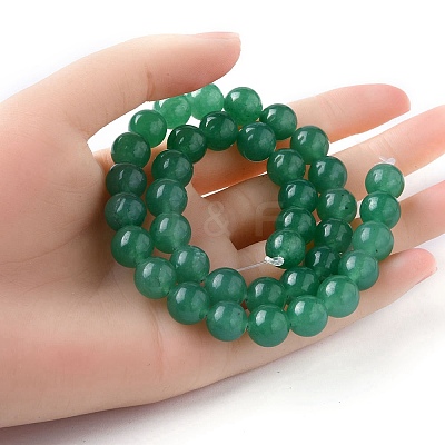 1 Strand Natural Green Aventurine Beads Strands G-YW0001-35B-1