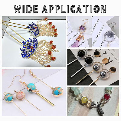 24Pcs 6 Colors Brass Bead Frame FIND-PH0009-17-1