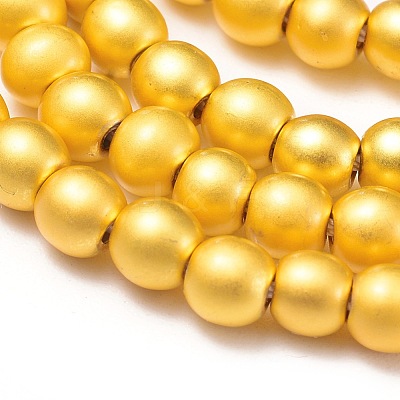 Electroplate Non-magnetic Synthetic Hematite Beads Strands G-I260-10A-02-1