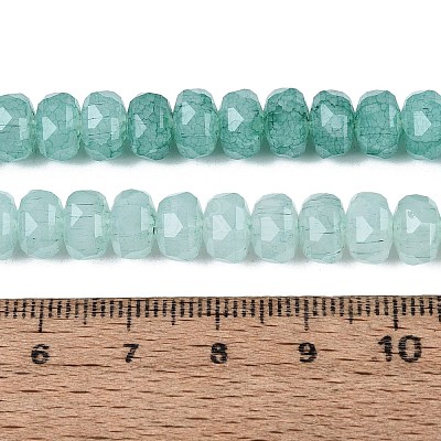 Imitation Jade Crackle Glass Beads Strands X-GLAA-N068-01A-A03-1
