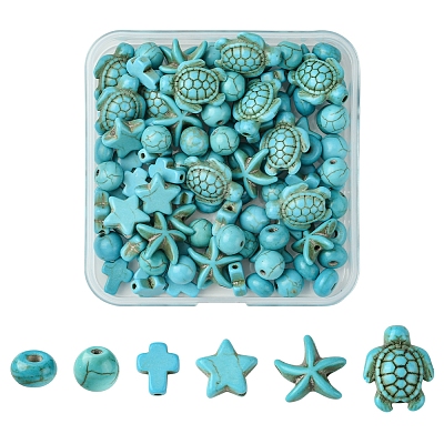 Synthetic Turquoise Beads Set G-FS0005-82-1