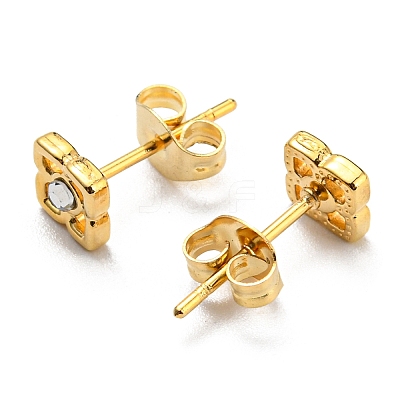 PVD Vacuum Plating 304 Stainless Steel Stud Earrings STAS-D087-14G-1