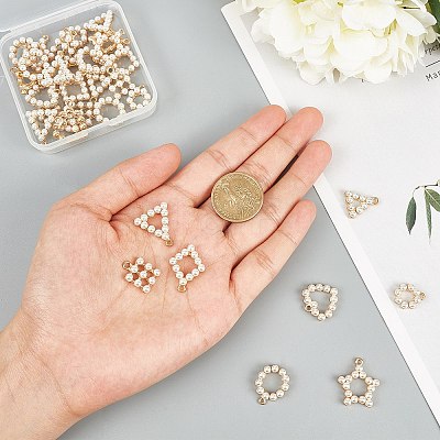 Plastic Imitation Pearl Big Pendants PALLOY-NB0001-71-1