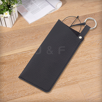 1Pc PU Leather Eyeglass Cases AJEW-CN0004-98B-01-1