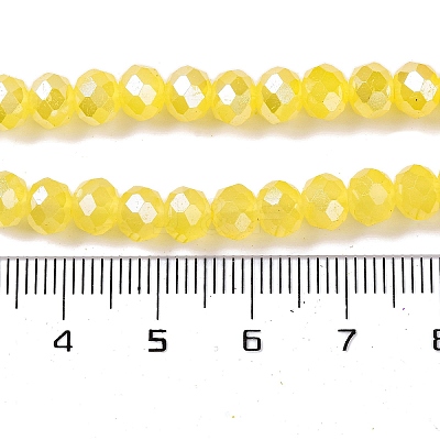 Baking Electroplate Glass Beads Strands DGLA-A039-J10mm-B23-1