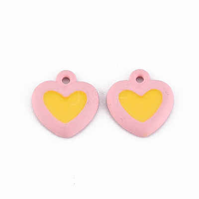 Spray Painted Alloy Enamel Charms PALLOY-T075-129A-RS-1