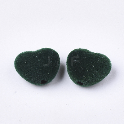 Flocky Acrylic Beads FIND-T046-34-14-1