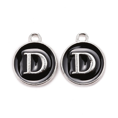 Platinum Plated Alloy Charms ENAM-S118-02D-P-1