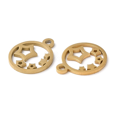 Ion Plating(IP) 304 Stainless Steel Charms STAS-Q303-02G-1
