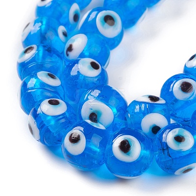 Handmade Lampwork Beads Strand LAMP-E030-02D-1