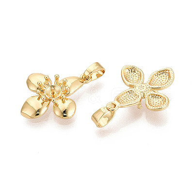 Brass Cup Pearl Peg Bails Pin Pendants LS-KK-T079-21G-1