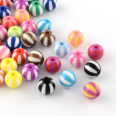 Strip Opaque Acrylic Beads X-SACR-R885-16mm-M-1