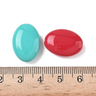 Opaque Acrylic Beads OACR-D001-01-1
