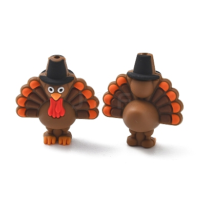 3D Thanksgiving Day Food Grade Silicone Focal Beads SL-CBA05A0-01-1