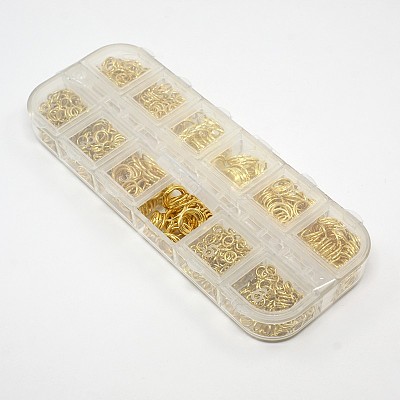 1 Box Brass Open Jump Rings KK-X0059-G-B-1