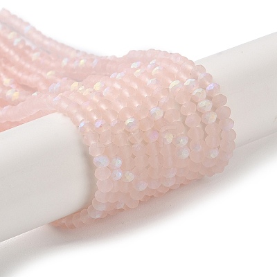 Imitation Jade Glass Beads Strands EGLA-A034-T2mm-MB22-1