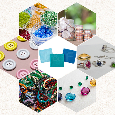 3Pcs 3 Colors Folding Velvet Jewelry Storage Bags for Earrings Rings Bracelets ABAG-CN0001-69C-1