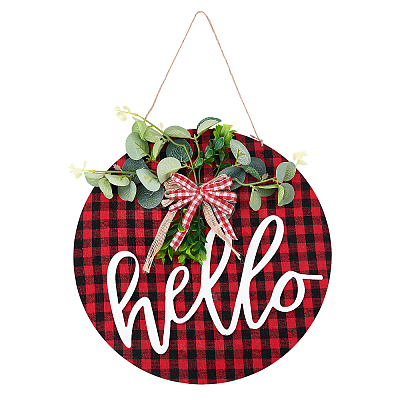 Wooden Ornaments HJEW-WH0006-41-1
