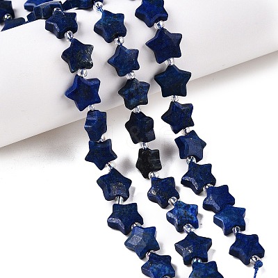 Dyed Natural Lapis Lazuli Dyed Beads Strands G-T138-190-1