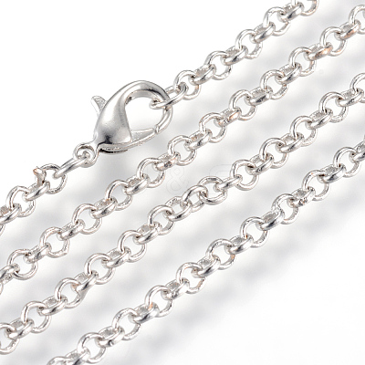Iron Rolo Chains Necklace Making LS-MAK-R015-75cm-P-1