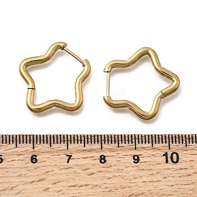 201 Stainless Steel Hoop Earrings EJEW-Z137-02G-05-1