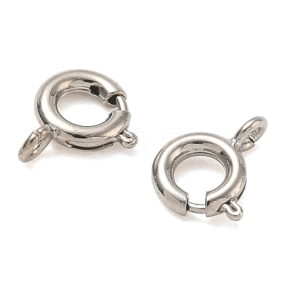 Brass Spring Ring Clasps KK-CBA1AE8-05B-P-1