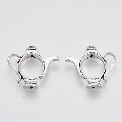 Tibetan Style Alloy Bead Frame TIBEB-N005-02AS-RS-1