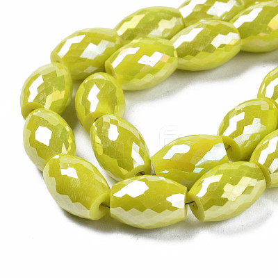 Electroplate Glass Beads Strands EGLA-S194-15A-A11-1