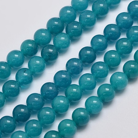 Natural & Dyed Malaysia Jade Bead Strands G-A146-8mm-A24-1
