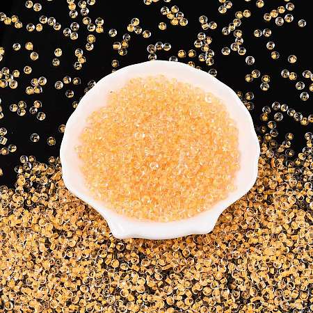 6/0 Inside Colours Transparent Glass Seed Beads X1-SEED-T007-07F-1