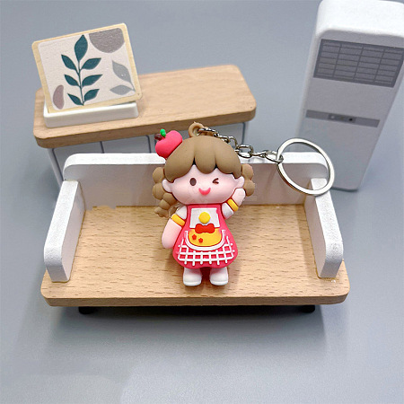 Girl PVC Bag Keychain PW-WG0BCC7-01-1