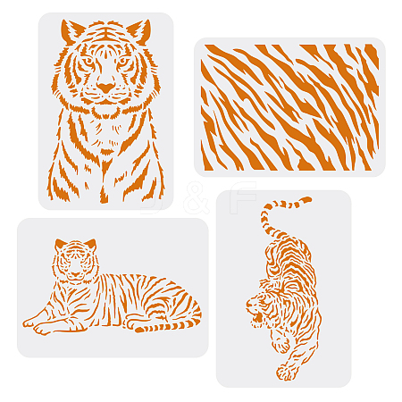 PET Hollow out Drawing Painting Stencils Sets for Kids Teen Boys Girls DIY-WH0172-703-1