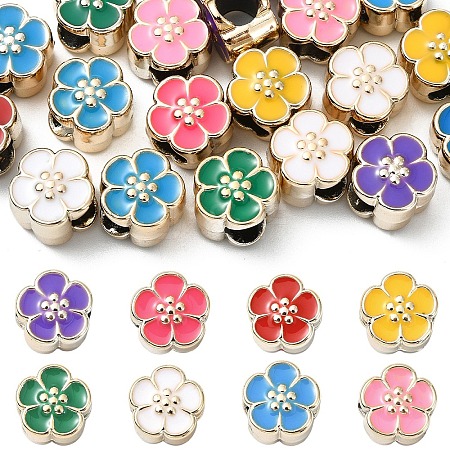 20Pcs UV Plating Acrylic European Beads OACR-YW0003-67-1