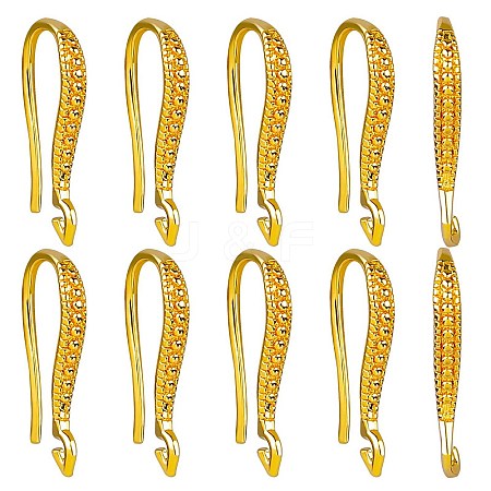 20Pcs Brass Earring Hooks ZIRC-SZ0005-18-1