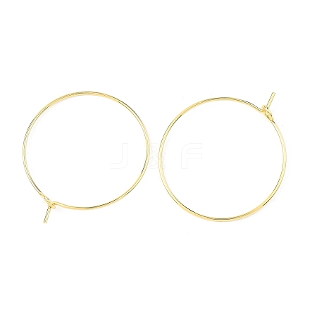 SHEGRACE Brass Hoop Earring Findings XGRPCH280-218G-1