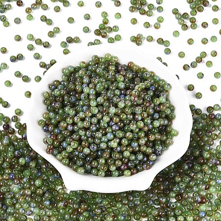 Baking Paint Glass Beads DGLA-T005-01A-07-1