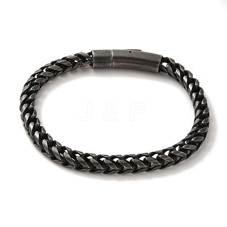 316 Surgical Stainless Steel Wheat Chain Bracelets BJEW-Q349-03B-02-1
