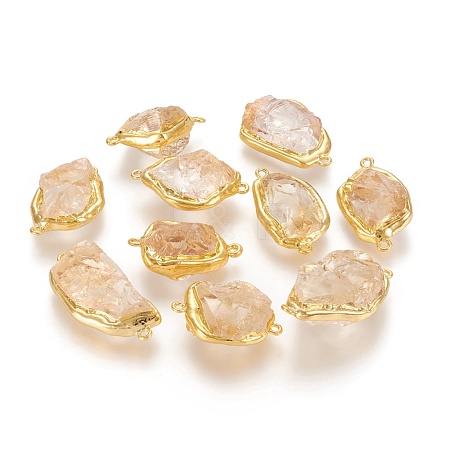Natural Citrine Links G-P439-I01-1