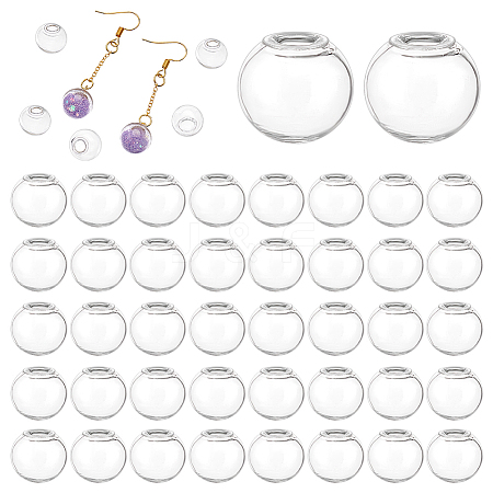 200Pcs Round Mechanized Blown Glass Globe Ball Bottles LAMP-PH0001-29-1