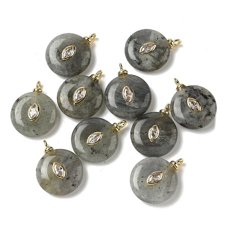 Natural Labradorite Pendants G-H328-08G-B18-1
