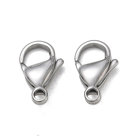 304 Stainless Steel Lobster Claw Clasps SA-CBAF1D5-25P-E-1